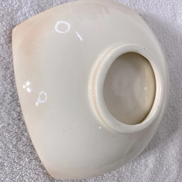 Vintage Ceramic Yellow Flower Square Dish W Rounded Corners Trinket Dish - Picture 12 of 16